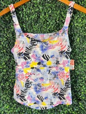 Free People Movement Never Better Long Tank Floral Print NWT Large